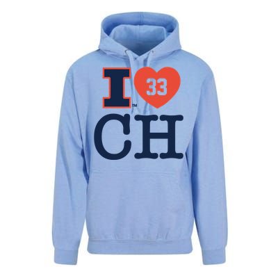 I Love 33 Ch Coleman Hawkin Unisex Surf Hoodie