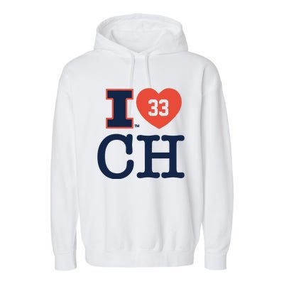 I Love 33 Ch Coleman Hawkin Garment-Dyed Fleece Hoodie