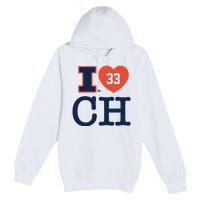 I Love 33 Ch Coleman Hawkin Premium Pullover Hoodie