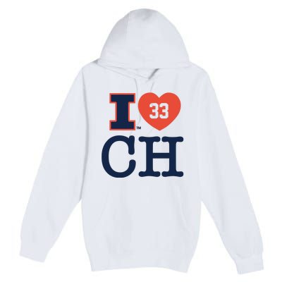 I Love 33 Ch Coleman Hawkin Premium Pullover Hoodie