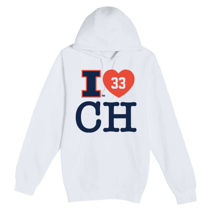 I Love 33 Ch Coleman Hawkin Premium Pullover Hoodie