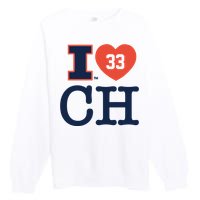 I Love 33 Ch Coleman Hawkin Premium Crewneck Sweatshirt