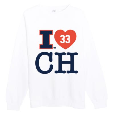 I Love 33 Ch Coleman Hawkin Premium Crewneck Sweatshirt