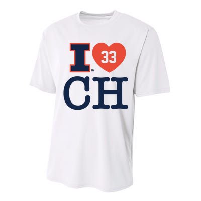 I Love 33 Ch Coleman Hawkin Performance Sprint T-Shirt