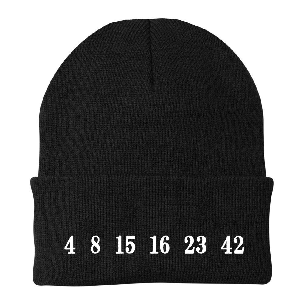 IM Lost 4 8 15 16 23 42 Numbers Simple Beanie