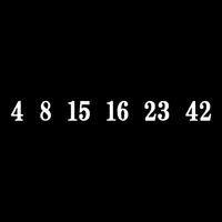 IM Lost 4 8 15 16 23 42 Numbers Simple 16 in Basic Backpack