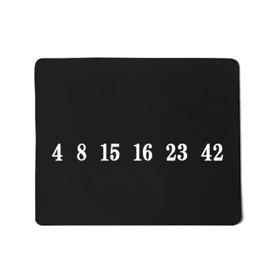IM Lost 4 8 15 16 23 42 Numbers Simple Mousepad