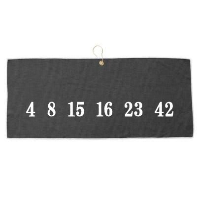 IM Lost 4 8 15 16 23 42 Numbers Simple Large Microfiber Waffle Golf Towel