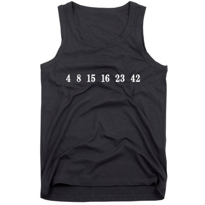 IM Lost 4 8 15 16 23 42 Numbers Simple Tank Top