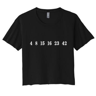 IM Lost 4 8 15 16 23 42 Numbers Simple Crop Top