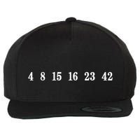 IM Lost 4 8 15 16 23 42 Numbers Simple Wool Snapback Cap