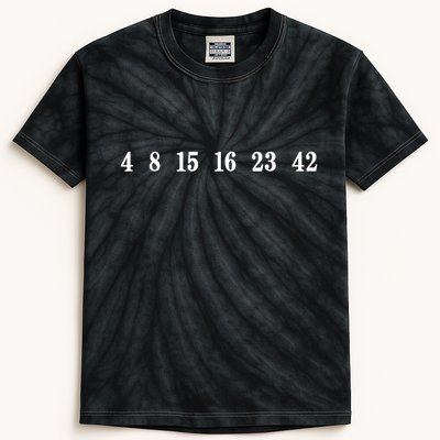 IM Lost 4 8 15 16 23 42 Numbers Simple Kids Tie-Dye T-Shirt