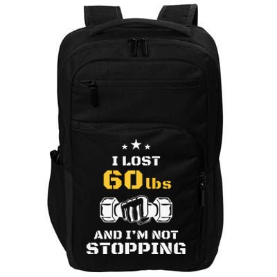 I Lost 60 Pounds Weight Loss Celebration Announcement Impact Tech Backpack