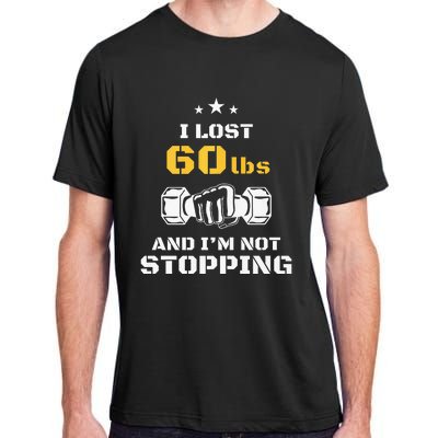 I Lost 60 Pounds Weight Loss Celebration Announcement Adult ChromaSoft Performance T-Shirt