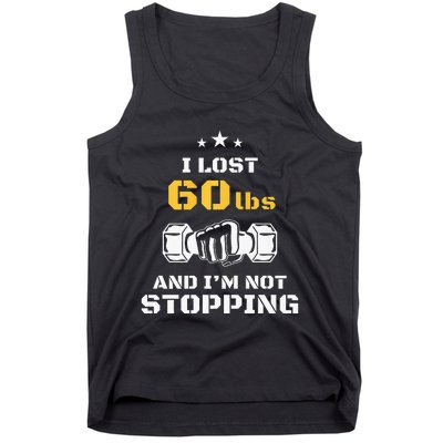 I Lost 60 Pounds Weight Loss Celebration Announcement Tank Top