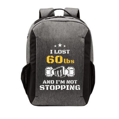 I Lost 60 Pounds Weight Loss Celebration Announcement Vector Backpack