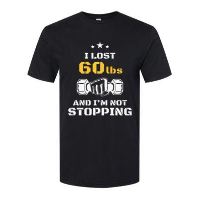 I Lost 60 Pounds Weight Loss Celebration Announcement Softstyle CVC T-Shirt