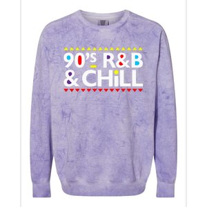 I Love 90s R&B & Chill R&B Music Lovers Colorblast Crewneck Sweatshirt