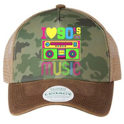 I Love 90s Music 1990s Style Hip Hop Outfit Vintage Nineties Legacy Tie Dye Trucker Hat