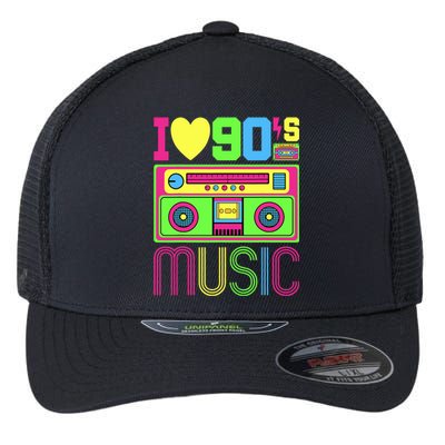 I Love 90s Music 1990s Style Hip Hop Outfit Vintage Nineties Flexfit Unipanel Trucker Cap