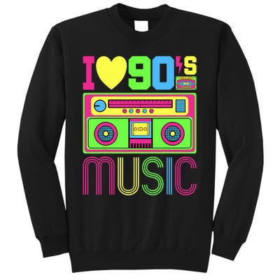 I Love 90s Music 1990s Style Hip Hop Outfit Vintage Nineties Sweatshirt