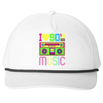 I Love 90s Music 1990s Style Hip Hop Outfit Vintage Nineties Snapback Five-Panel Rope Hat