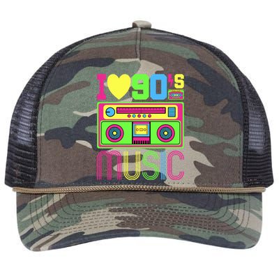 I Love 90s Music 1990s Style Hip Hop Outfit Vintage Nineties Retro Rope Trucker Hat Cap