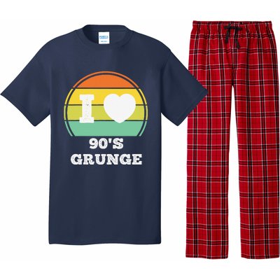 I Love 90s Grunge Rock Music Retro Party Concert Costume Pajama Set