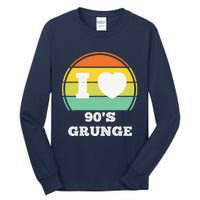 I Love 90s Grunge Rock Music Retro Party Concert Costume Tall Long Sleeve T-Shirt