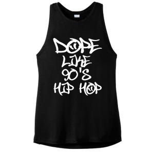 I Love 90S Hip Hop S Dope Like 90S Hip Hop Ladies PosiCharge Tri-Blend Wicking Tank