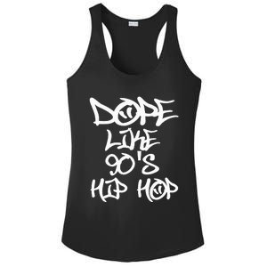 I Love 90S Hip Hop S Dope Like 90S Hip Hop Ladies PosiCharge Competitor Racerback Tank