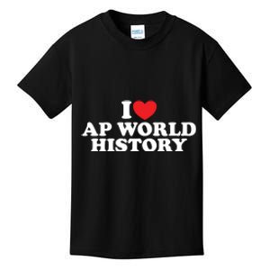 I Love AP World History Kids T-Shirt