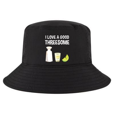 I Love A Good Threesome Bartender Bar Drink Tank Top Cool Comfort Performance Bucket Hat