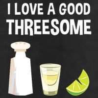 I Love A Good Threesome Bartender Bar Drink Tank Top 7 Panel Mesh Trucker Snapback Hat