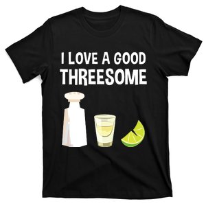 I Love A Good Threesome Bartender Bar Drink Tank Top T-Shirt