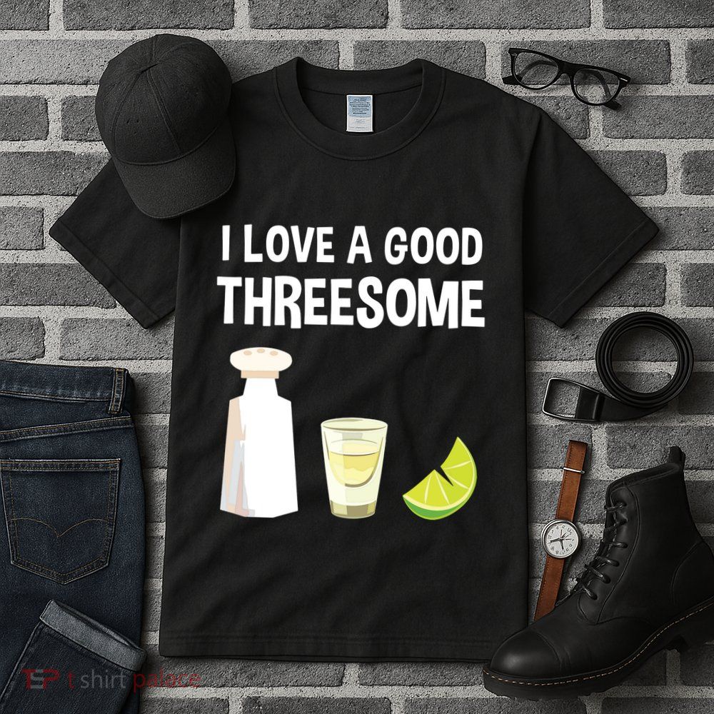I Love A Good Threesome Bartender Bar Drink Tank Top Tall T-Shirt