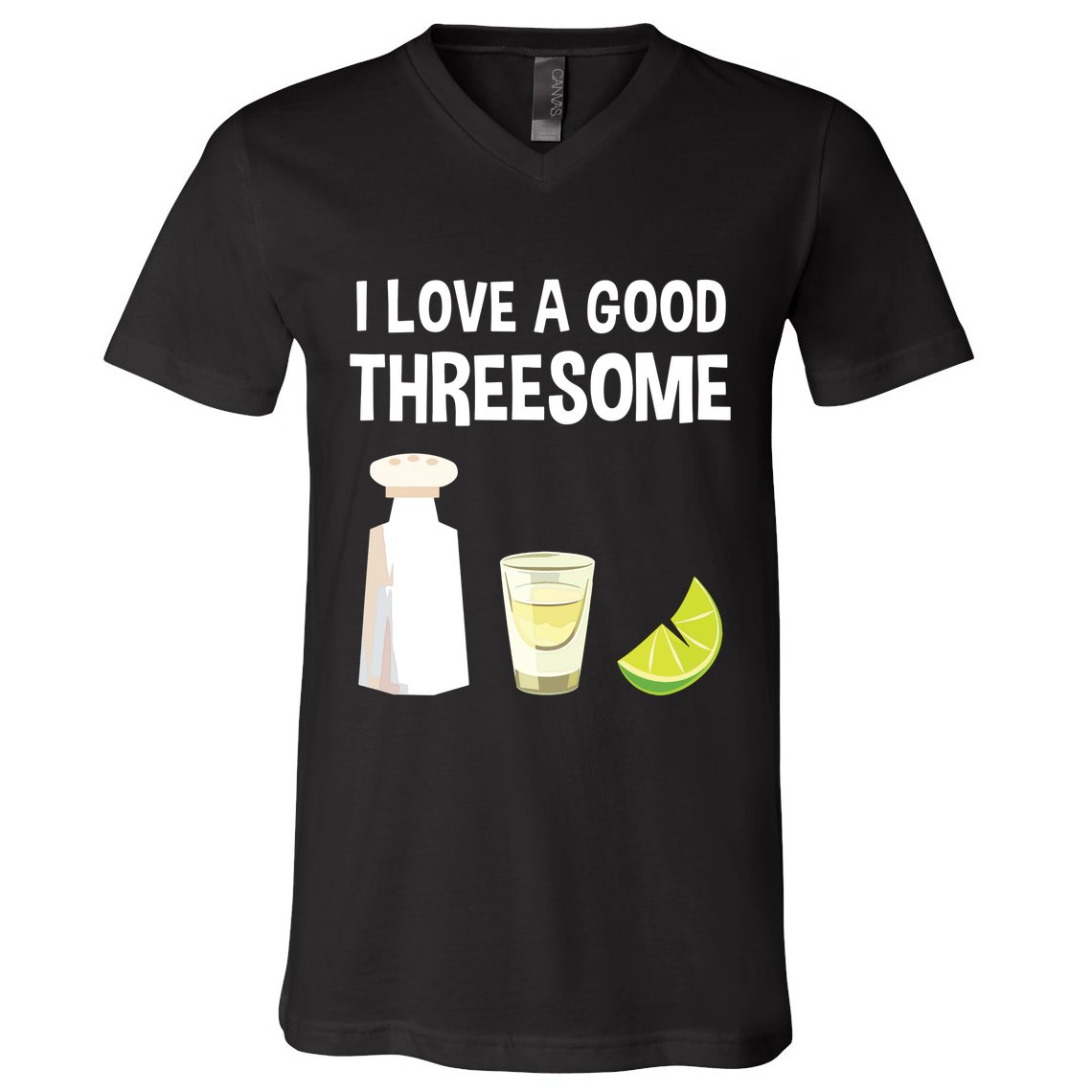 I Love A Good Threesome Bartender Bar Drink Tank Top V-Neck T-Shirt