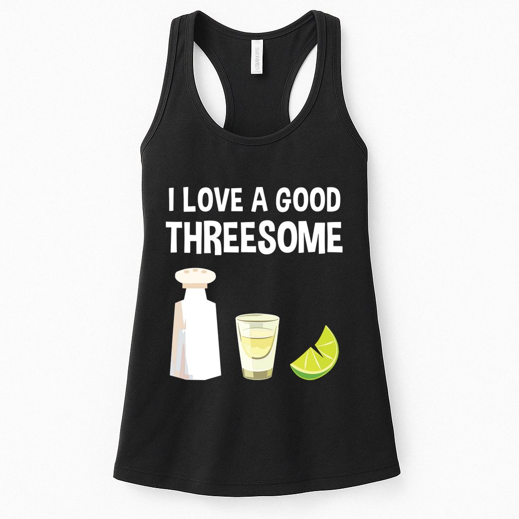 I Love A Good Threesome Bartender Bar Drink Tank Top Womens Tank Top