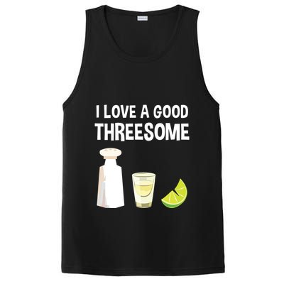 I Love A Good Threesome Bartender Bar Drink Tank Top PosiCharge Competitor Tank