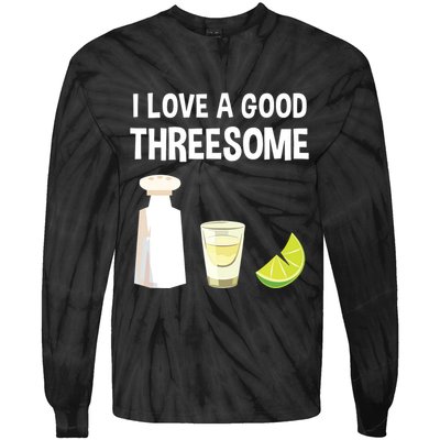 I Love A Good Threesome Bartender Bar Drink Tank Top Tie-Dye Long Sleeve Shirt