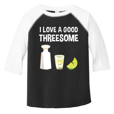 I Love A Good Threesome Bartender Bar Drink Tank Top Toddler Fine Jersey T-Shirt