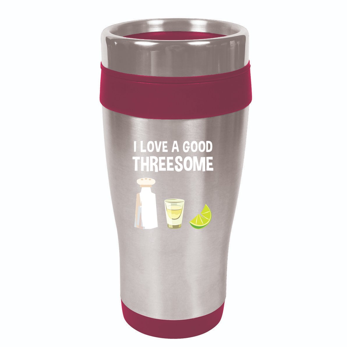 I Love A Good Threesome Bartender Bar Drink Tank Top 16oz Travel Tumbler