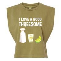 I Love A Good Threesome Bartender Bar Drink Tank Top Garment-Dyed Women's Muscle Tee