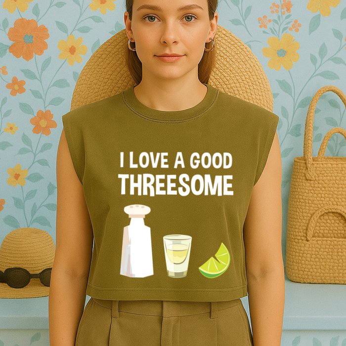 I Love A Good Threesome Bartender Bar Drink Tank Top Garment-Dyed Women's Muscle Tee