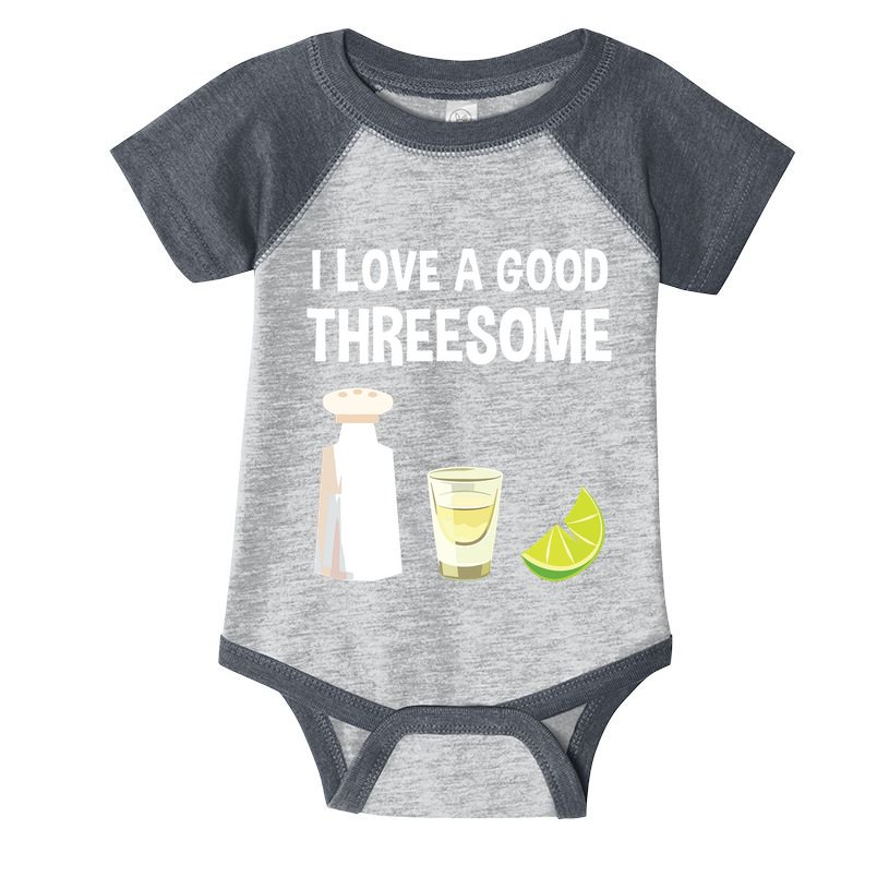 I Love A Good Threesome Bartender Bar Drink Tank Top Infant Baby Jersey Bodysuit