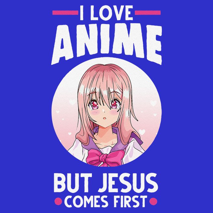 I Love Anime But Jesus Comes First Anime Kids T-Shirt