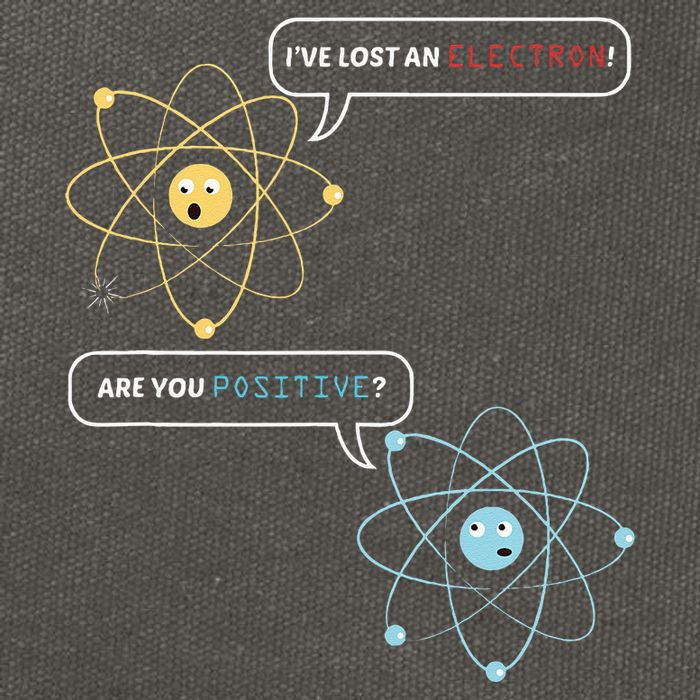 I Lost An Electron. Are You Positive Chemistry Joke Cotton Canvas Backpack
