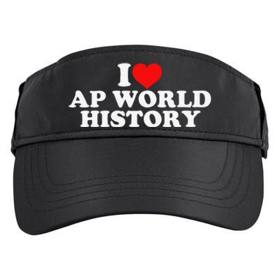 I Love AP World History Adult Drive Performance Visor