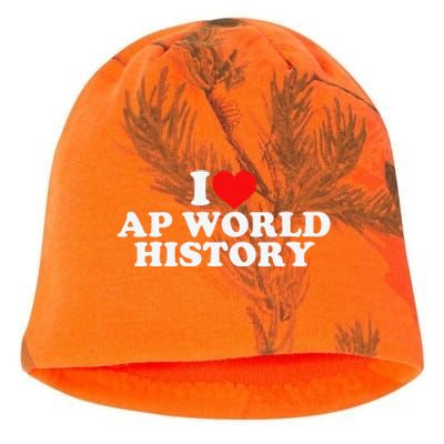 I Love AP World History Kati - Camo Knit Beanie