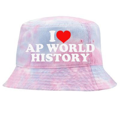 I Love AP World History Tie-Dyed Bucket Hat